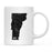 Andaz Press 11oz Modern Black Grunge Abbreviation US State Coffee Mug-Set of 1-Andaz Press-Vermont-