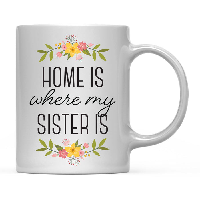Andaz Press 11oz Mother's Day Home Is Floral Flower Coffee Mug-Set of 1-Andaz Press-Mom-