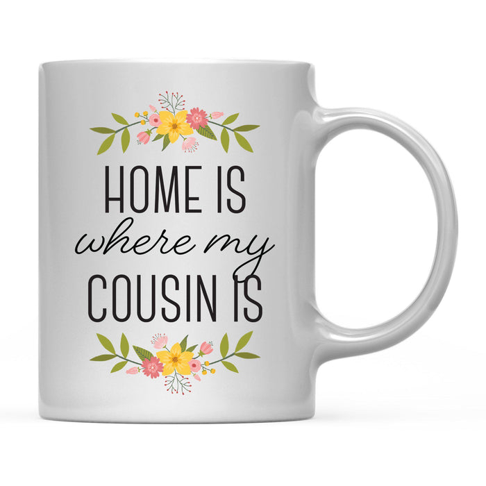 Andaz Press 11oz Mother's Day Home Is Floral Flower Coffee Mug-Set of 1-Andaz Press-Mom-