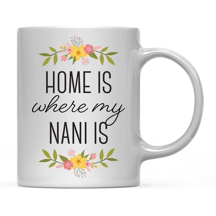 Andaz Press 11oz Mother's Day Home Is Floral Flower Coffee Mug-Set of 1-Andaz Press-Mom-