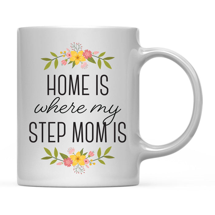 Andaz Press 11oz Mother's Day Home Is Floral Flower Coffee Mug-Set of 1-Andaz Press-Mom-