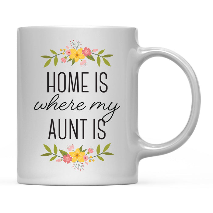 Andaz Press 11oz Mother's Day Home Is Floral Flower Coffee Mug-Set of 1-Andaz Press-Mom-