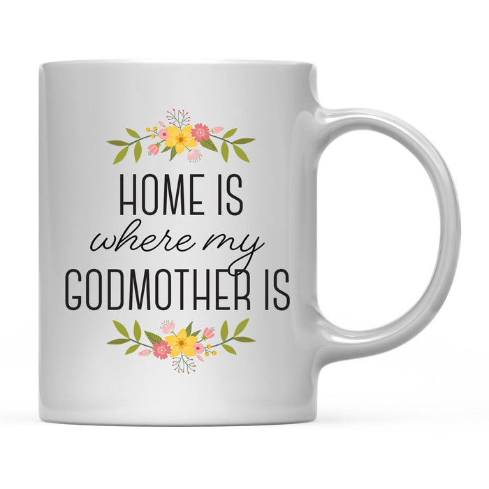 Andaz Press 11oz Mother's Day Home Is Floral Flower Coffee Mug-Set of 1-Andaz Press-Mom-