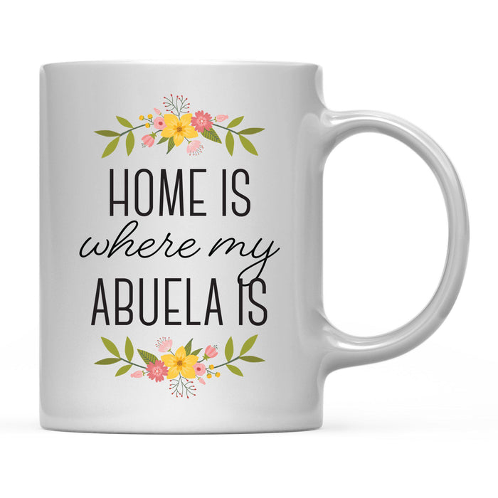 Andaz Press 11oz Mother's Day Home Is Floral Flower Coffee Mug-Set of 1-Andaz Press-Abuela-