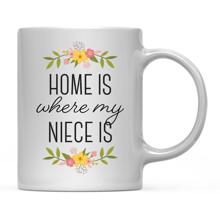 Andaz Press 11oz Mother's Day Home Is Floral Flower Coffee Mug-Set of 1-Andaz Press-Niece-