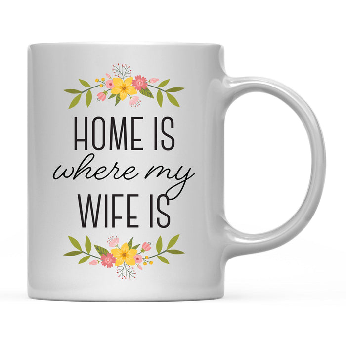 Andaz Press 11oz Mother's Day Home Is Floral Flower Coffee Mug-Set of 1-Andaz Press-Wife-