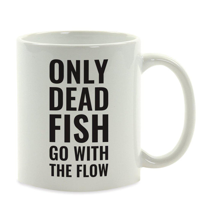 Andaz Press 11oz Office Motivational Coffee Mug-Set of 1-Andaz Press-Dead Fish-