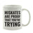 Andaz Press 11oz Office Motivational Coffee Mug-Set of 1-Andaz Press-Mistakes-