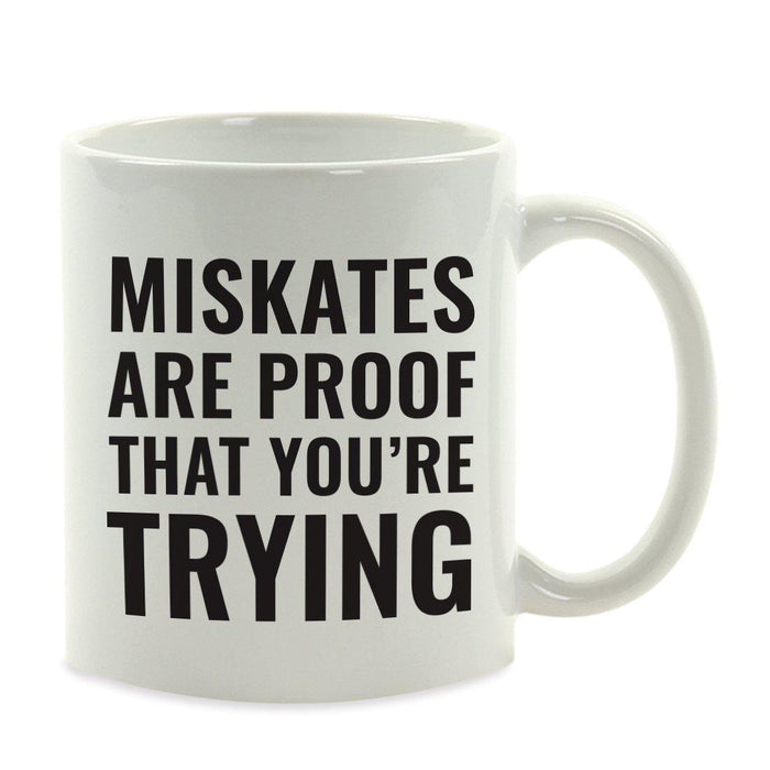 Andaz Press 11oz Office Motivational Coffee Mug-Set of 1-Andaz Press-Mistakes-