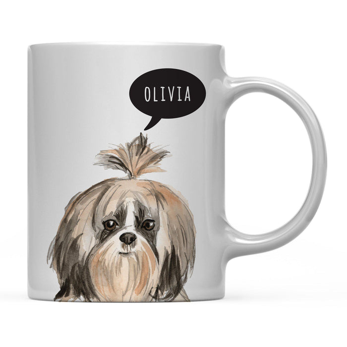Andaz Press 11oz Personalized Dog Bubble Message Coffee Mug-Set of 1-Andaz Press-Wire Haired Jack Russell Custom-
