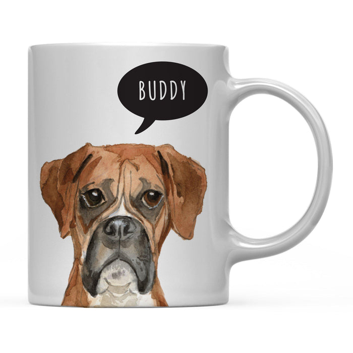 Andaz Press 11oz Personalized Dog Bubble Message Coffee Mug-Set of 1-Andaz Press-Boxer Custom-