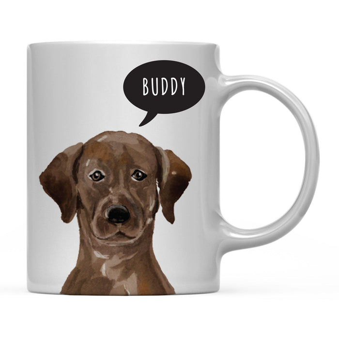 Andaz Press 11oz Personalized Dog Bubble Message Coffee Mug-Set of 1-Andaz Press-Brown Labrador Retriever Custom-