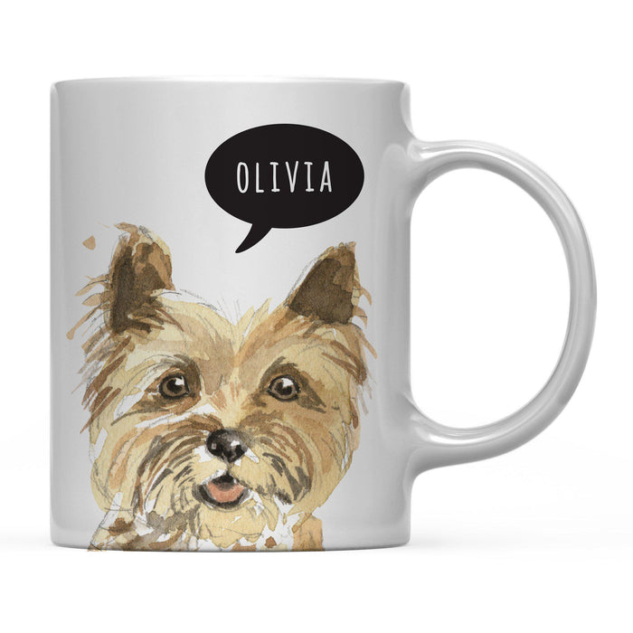 Andaz Press 11oz Personalized Dog Bubble Message Coffee Mug-Set of 1-Andaz Press-Cairn Terrier Custom-