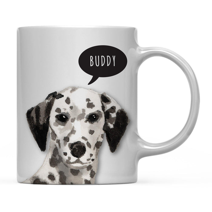 Andaz Press 11oz Personalized Dog Bubble Message Coffee Mug-Set of 1-Andaz Press-Dalmatian Custom-