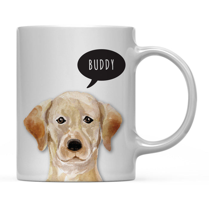 Andaz Press 11oz Personalized Dog Bubble Message Coffee Mug-Set of 1-Andaz Press-Golden Labrador Retriever Custom-