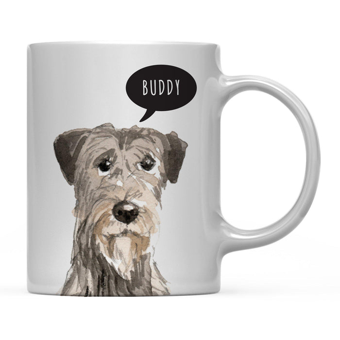 Andaz Press 11oz Personalized Dog Bubble Message Coffee Mug-Set of 1-Andaz Press-Irish Wolf Custom-