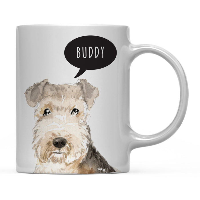 Andaz Press 11oz Personalized Dog Bubble Message Coffee Mug-Set of 1-Andaz Press-Lakeland Terrier Custom-