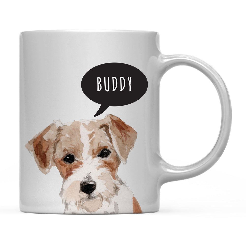 Andaz Press 11oz Personalized Dog Bubble Message Coffee Mug-Set of 1-Andaz Press-Wire Haired Jack Russell Custom-