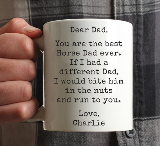 Andaz Press 11oz Personalized Funny Best Pet Dad Coffee Mug-Set of 1-Andaz Press-Horse Custom-
