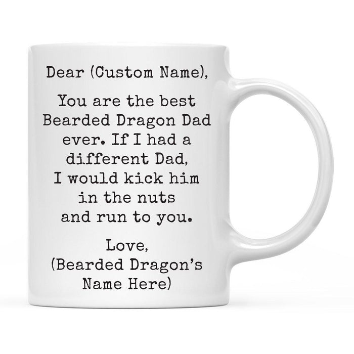 Andaz Press 11oz Personalized Funny Best Pet Dad Coffee Mug-Set of 1-Andaz Press-Bearded Dragon Custom-