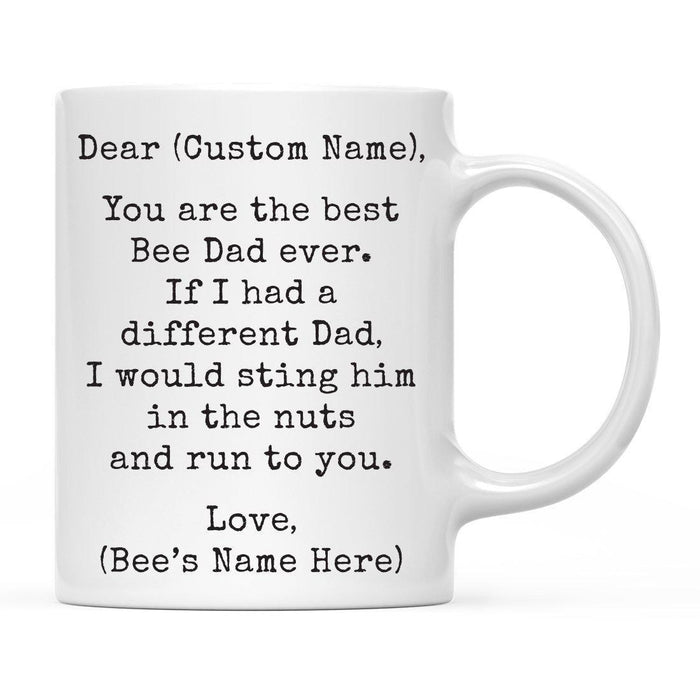 Andaz Press 11oz Personalized Funny Best Pet Dad Coffee Mug-Set of 1-Andaz Press-Bee Custom-