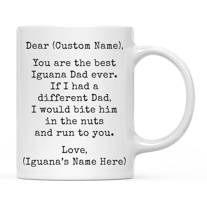 Andaz Press 11oz Personalized Funny Best Pet Dad Coffee Mug-Set of 1-Andaz Press-Iguana Custom-