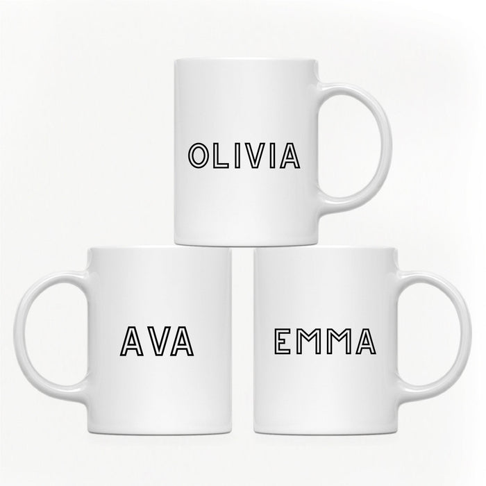 Andaz Press 11oz Personalized Unique Text Coffee Mug-Set of 1-Andaz Press-Elegant-