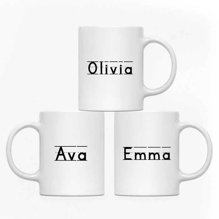 Andaz Press 11oz Personalized Unique Text Coffee Mug-Set of 1-Andaz Press-Elegant-