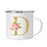 Andaz Press 11oz Pink Roses Faux Gold Glitter Monogram Campfire Coffee Mug-Set of 1-Andaz Press-A-