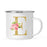 Andaz Press 11oz Pink Roses Faux Gold Glitter Monogram Campfire Coffee Mug-Set of 1-Andaz Press-A-