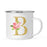 Andaz Press 11oz Pink Roses Faux Gold Glitter Monogram Campfire Coffee Mug-Set of 1-Andaz Press-B-