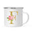Andaz Press 11oz Pink Roses Faux Gold Glitter Monogram Campfire Coffee Mug-Set of 1-Andaz Press-F-