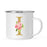 Andaz Press 11oz Pink Roses Faux Gold Glitter Monogram Campfire Coffee Mug-Set of 1-Andaz Press-I-