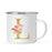 Andaz Press 11oz Pink Roses Faux Gold Glitter Monogram Campfire Coffee Mug-Set of 1-Andaz Press-L-
