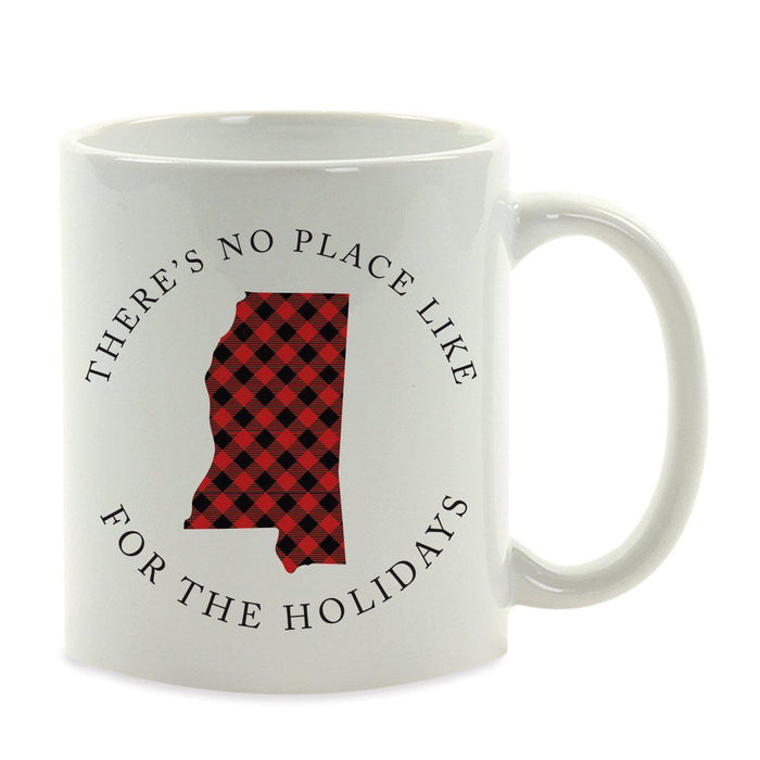 Andaz Press 11oz Plaid US State Home Coffee Mug-Set of 1-Andaz Press-Alabama-