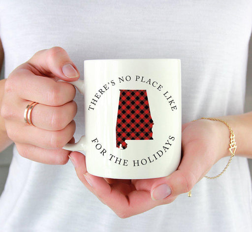 Andaz Press 11oz Plaid US State Home Coffee Mug-Set of 1-Andaz Press-Alabama-