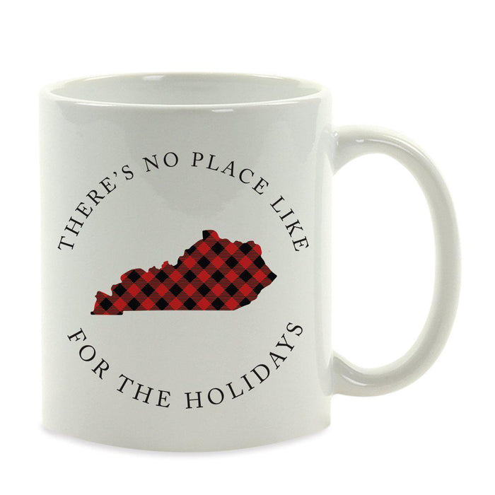 Andaz Press 11oz Plaid US State Home Coffee Mug-Set of 1-Andaz Press-Kentucky-