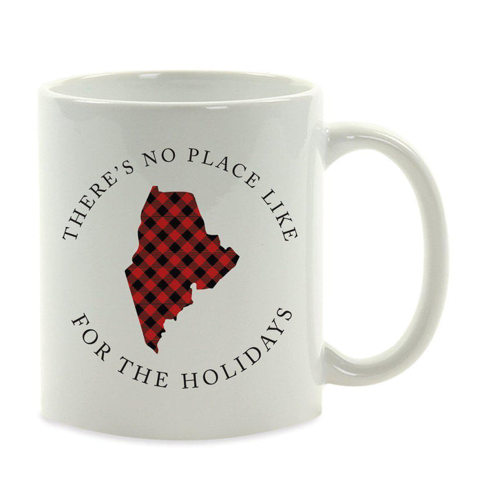 Andaz Press 11oz Plaid US State Home Coffee Mug-Set of 1-Andaz Press-Maine-