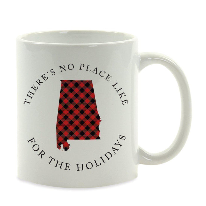 Andaz Press 11oz Plaid US State Home Coffee Mug-Set of 1-Andaz Press-Alabama-