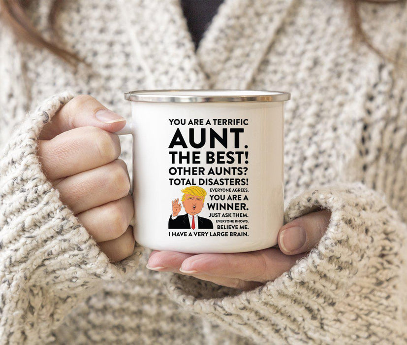 Andaz Press 11oz President Donald Trump Terrific Family Campfire Coffee Mug-Set of 1-Andaz Press-Aunt-