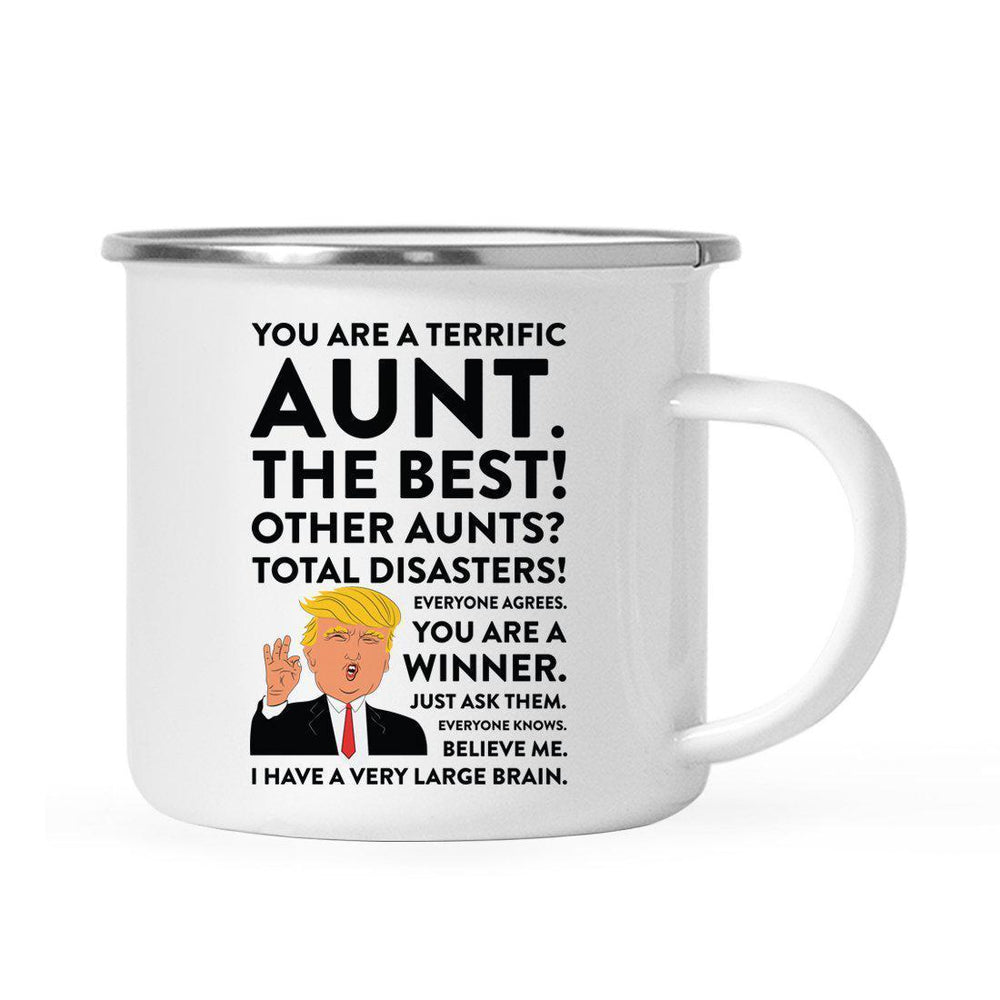 Andaz Press 11oz President Donald Trump Terrific Family Campfire Coffee Mug-Set of 1-Andaz Press-Aunt-