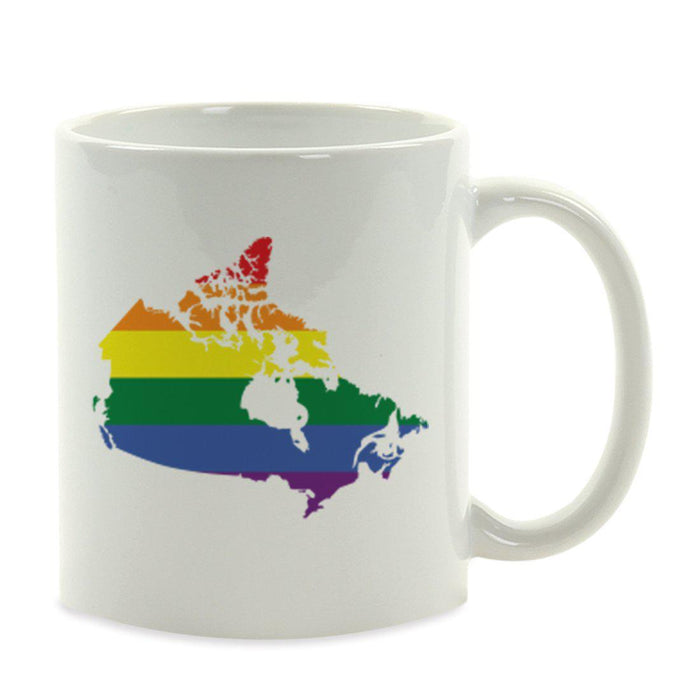 Andaz Press 11oz Rainbow Gay Lesbian Transgender LGBQT Pride Flag US State Coffee Mug-Set of 1-Andaz Press-Canada-