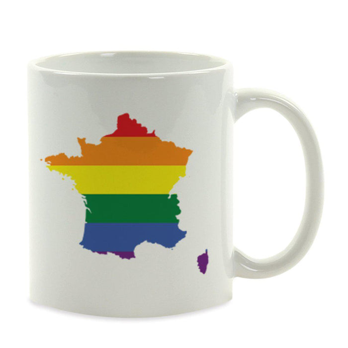 Andaz Press 11oz Rainbow Gay Lesbian Transgender LGBQT Pride Flag US State Coffee Mug-Set of 1-Andaz Press-France-