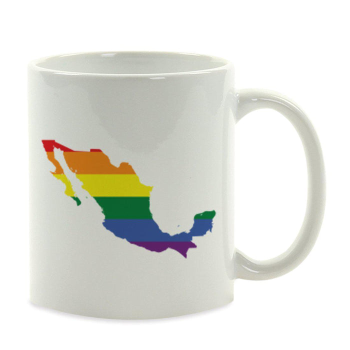 Andaz Press 11oz Rainbow Gay Lesbian Transgender LGBQT Pride Flag US State Coffee Mug-Set of 1-Andaz Press-Mexico-