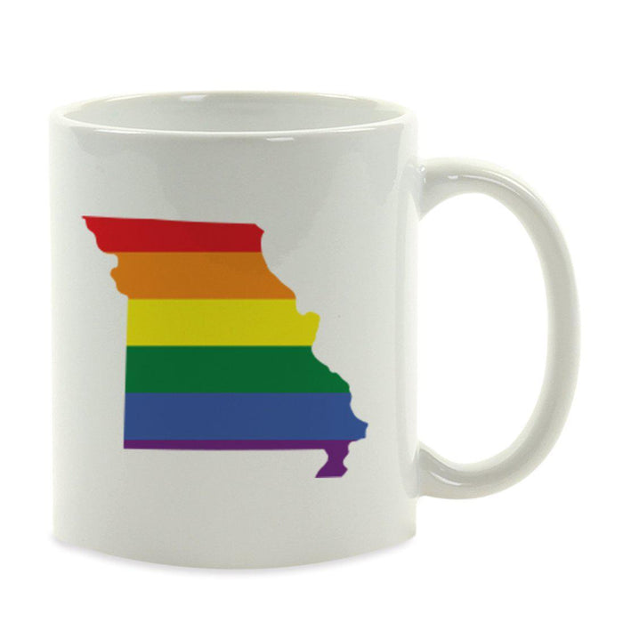 Andaz Press 11oz Rainbow Gay Lesbian Transgender LGBQT Pride Flag US State Coffee Mug-Set of 1-Andaz Press-Missouri-