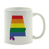 Andaz Press 11oz Rainbow Gay Lesbian Transgender LGBQT Pride Flag US State Coffee Mug-Set of 1-Andaz Press-Alabama-