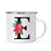 Andaz Press 11oz Red Poinsettia Flower Monogram Campfire Coffee Mug-Set of 1-Andaz Press-A-