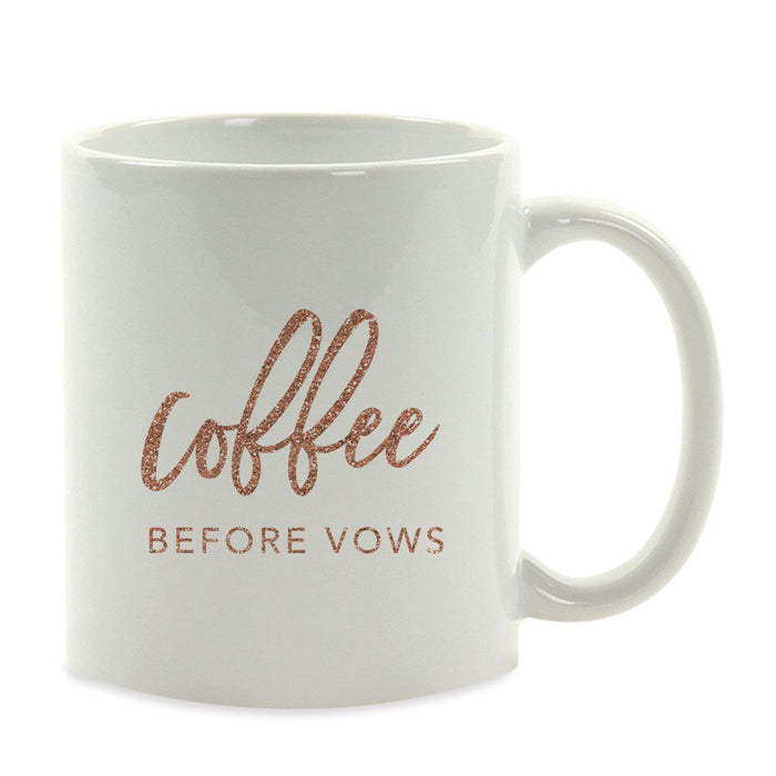 Andaz Press 11oz Rose Gold Faux Glitter Coffee Mug-Set of 1-Andaz Press-Bride-