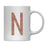 Andaz Press 11oz Rose Gold Faux Glitter Monogram Coffee Mug-Set of 1-Andaz Press-N-
