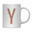 Andaz Press 11oz Rose Gold Faux Glitter Monogram Coffee Mug-Set of 1-Andaz Press-Y-